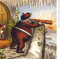 A nineteenth century drawing of Santa Claus