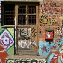 Graffiti on a building