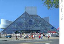 The Rock and Roll Hall of Fame and Museum in Cleveland, Ohio