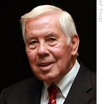 Dick Lugar, US Senator for Indiana of Republican Party, speak to the media in Ankara, Turkey, 13 Jul 2009