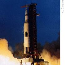 The launch of Apollo 13