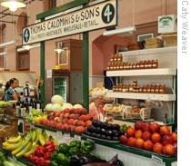 Thomas Calomiris' goods at Eastern Market