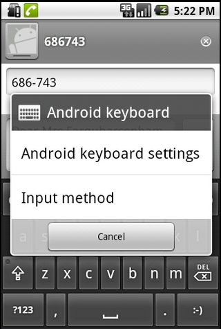 Android keyboard settings