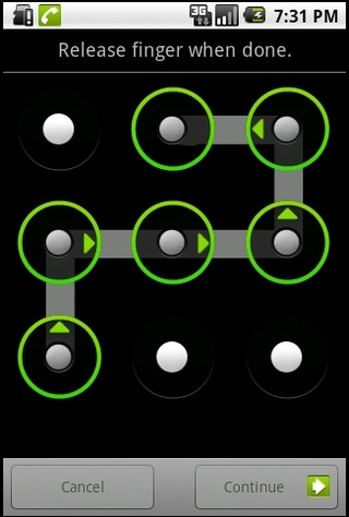Set android lock