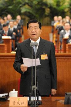 Jia&nbsp;Qinglin,&nbsp;chairman&nbsp;of&nbsp;the&nbsp;National&nbsp;Committee&nbsp;of&nbsp;the&nbsp;Chinese&nbsp;People's&nbsp;Political&nbsp;Consultative&nbsp;Conference&nbsp;(CPPCC),&nbsp;presides&nbsp;over&nbsp;the&nbsp;closing&nbsp;meeting&nbsp;of&nbsp;the&nbsp;First&nbsp;Session&nbsp;of&nbsp;11th&nbsp;CPPCC&nbsp;National&nbsp;Committee&nbsp;at&nbsp;the&nbsp;Great&nbsp;Hall&nbsp;of&nbsp;the&nbsp;People&nbsp;in&nbsp;Beijing,&nbsp;capital&nbsp;of&nbsp;China,&nbsp;March&nbsp;14,&nbsp;2008.&nbsp;(Xinhua&nbsp;Photo)