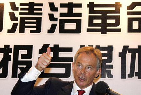 China committed to fighing climate change, says Blair