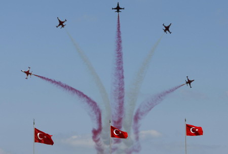 Ceremony held for the air force graduates in Istanbul
