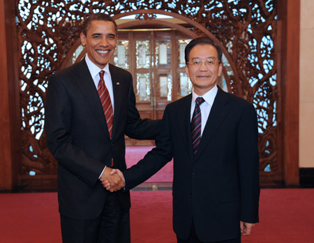 Wen&nbsp;meets&nbsp;Obama