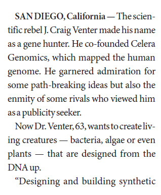 The business of creating life