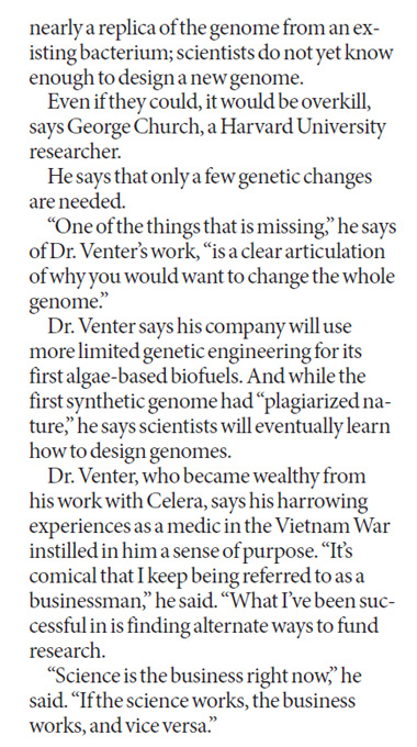 The business of creating life