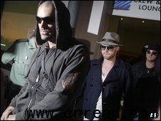 The remaining members of Boyzone arrived in Majorca on Sunday